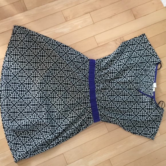 Roxy Medium Knee Length Black & White Print Dress - Picture 1 of 2